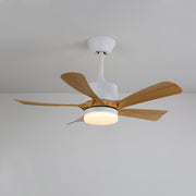 Ventilador de techo Sylven con luz, mostrando su diseño elegante