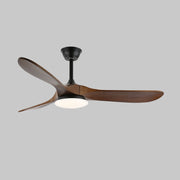 Ventilador de Techo Moderno Velix de Madera con Luz proporcionando luz ambiental