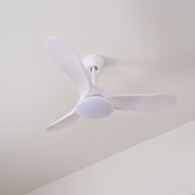 Ventilador de Techo Moderno Velix de Madera con Luz con varias muestras de acabado