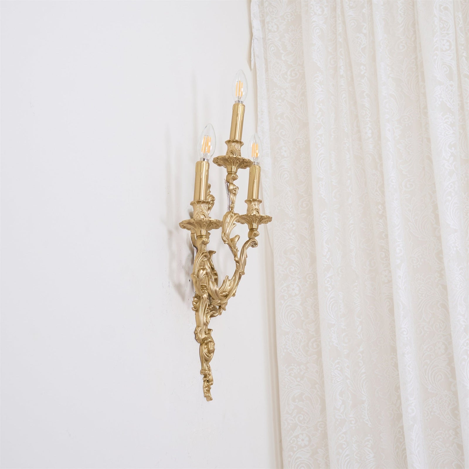 Veraee Vintage Nordic Art Metal Wall Light - Lamp Copper