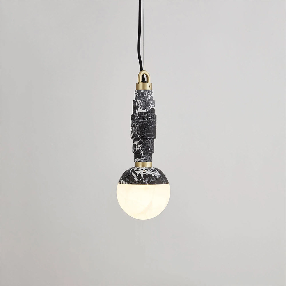 Vevinir Lámpara Colgante Alabastro Moderno Minimalista — imagen 8 | Aura Lighting