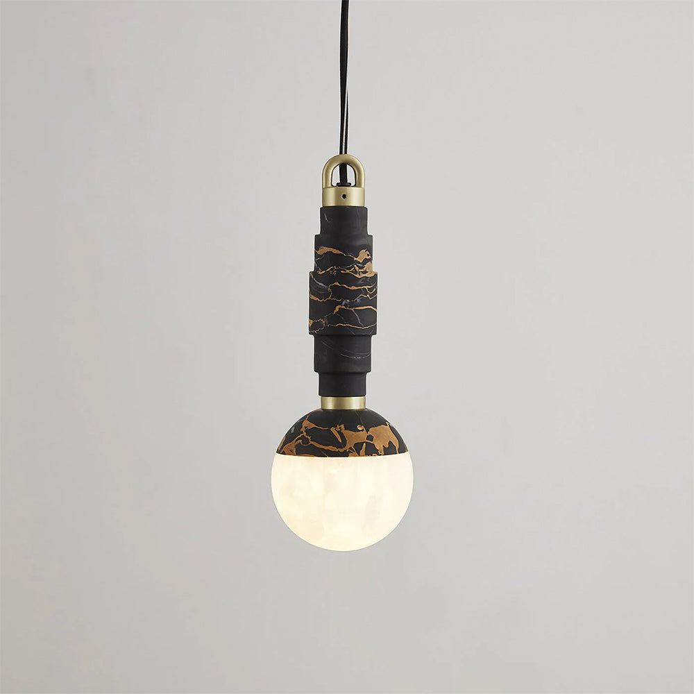 Vevinir Lámpara Colgante Alabastro Moderno Minimalista — imagen 9 | Aura Lighting