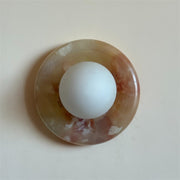 Vivina Modern Minimalist Cyan Jade Sconce Wall Lamp - Lamp Copper