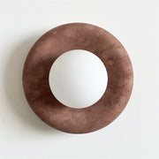 Vomire Premium Nordic Art Red Marble Sconce Wall Lamp - Lamp Copper