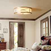 Vovene Modern Minimalist Brass Glass Ceiling Light - Lamp Copper