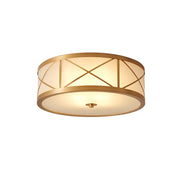 Vovene Modern Minimalist Brass Glass Ceiling Light - Lamp Copper