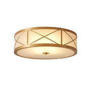 Vovene Modern Minimalist Brass Glass Ceiling Light - Lamp Copper