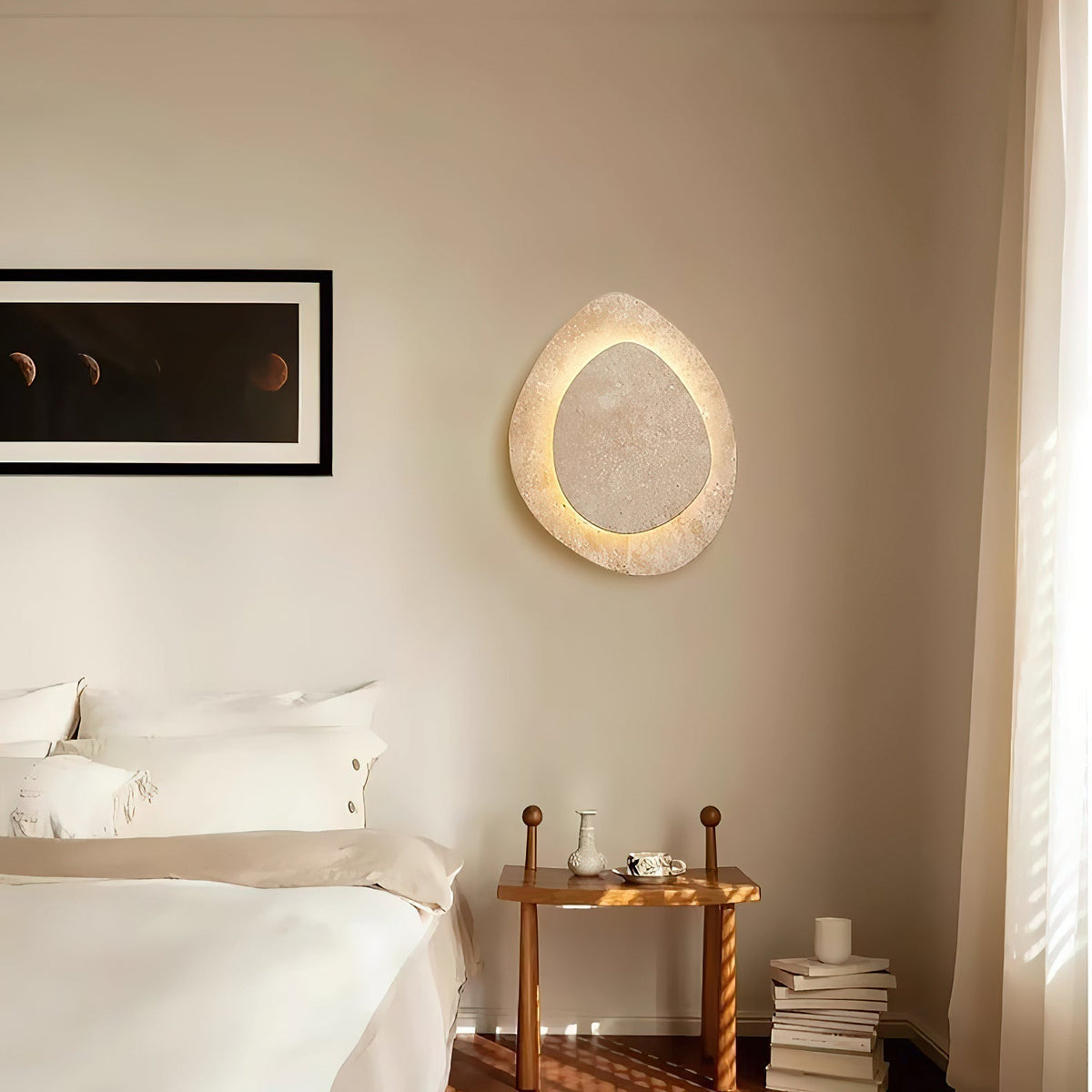 Yrvuvyn Individual Creativity Travertine Wall Lamp - Lamp Copper