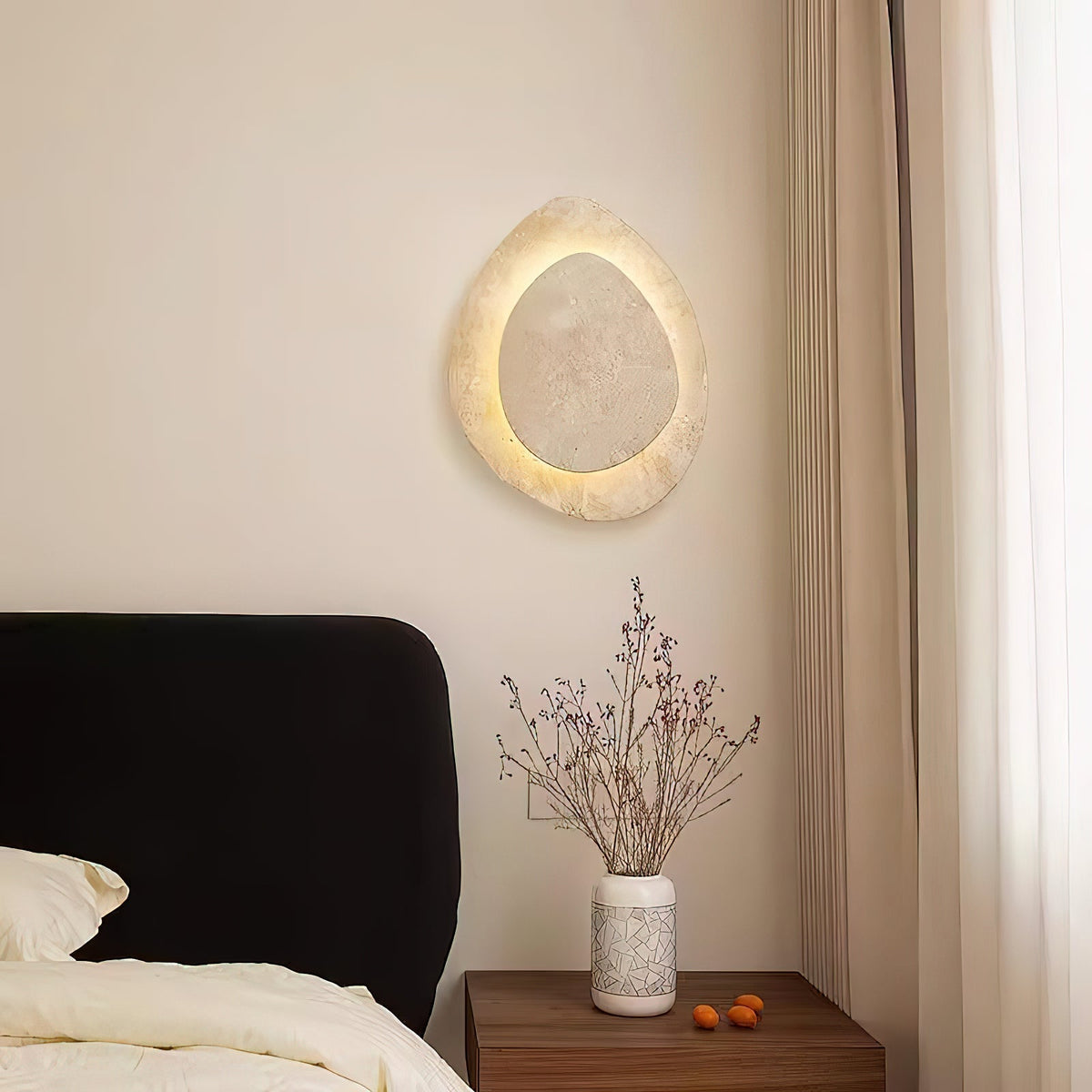 Yrvuvyn Individual Creativity Travertine Wall Lamp - Lamp Copper
