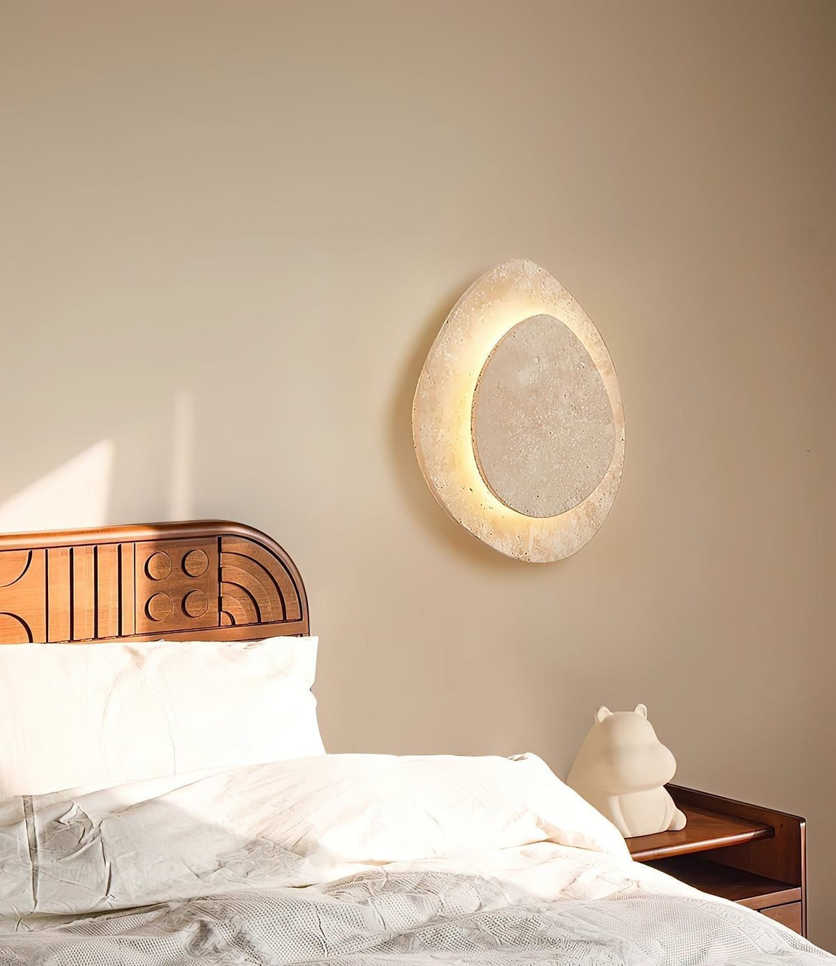 Yrvuvyn Individual Creativity Travertine Wall Lamp - Lamp Copper