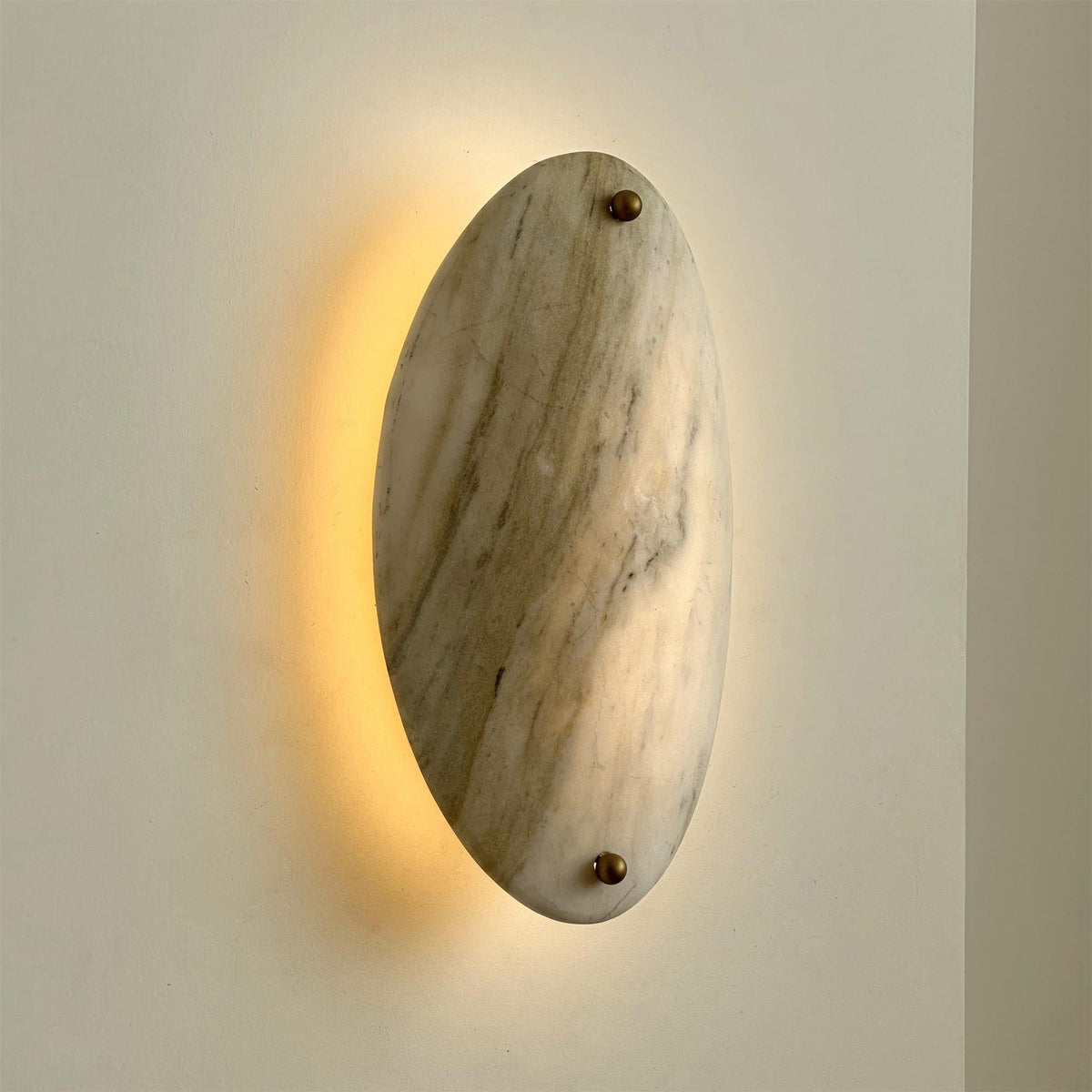 Yrvuvyu Modern Minimalist Alabaster Marble Wall Lamp - Lamp Copper