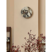Zeno Modern Minimalist Round Chrome Marble Metal Wall Sconce - Lamp Copper