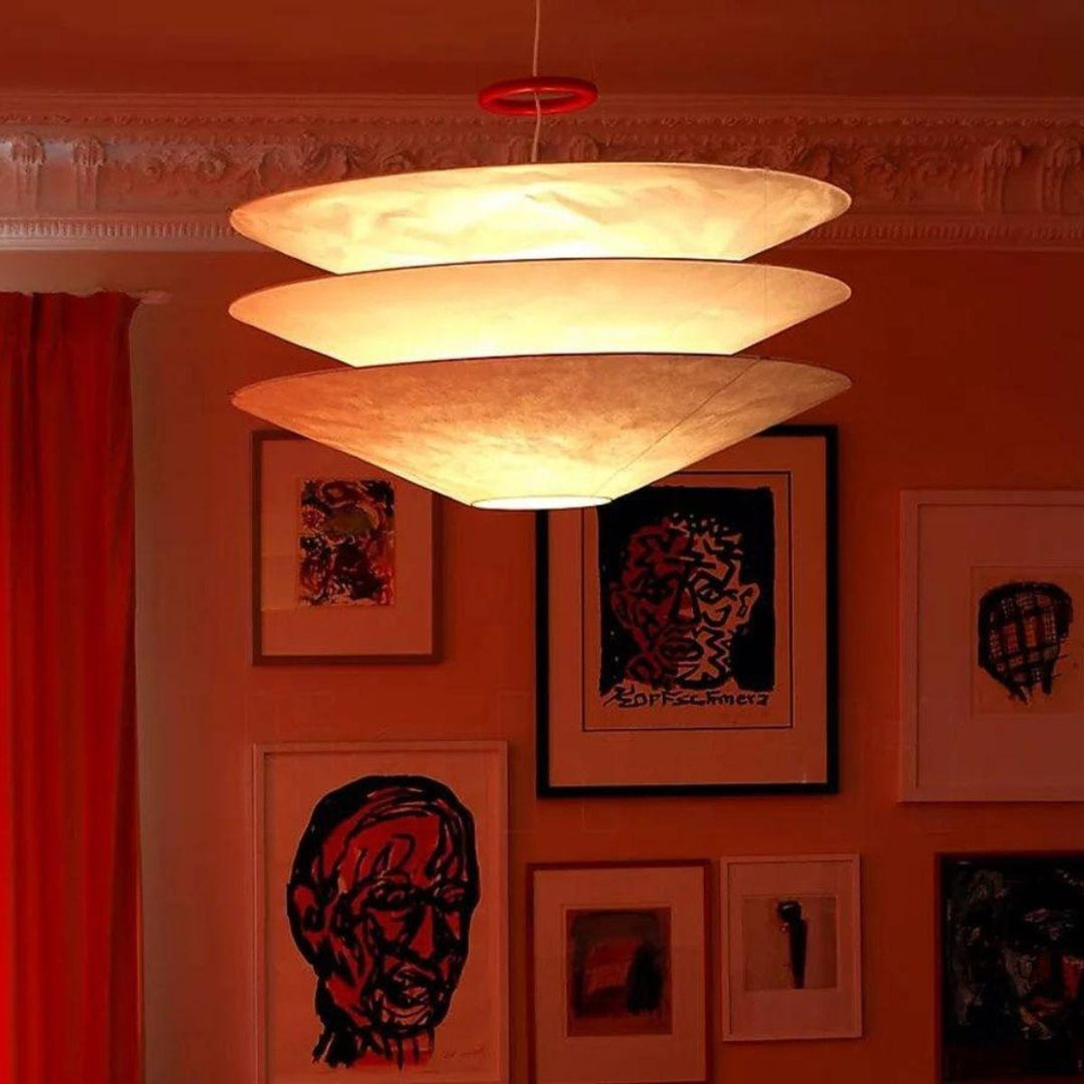 Zomarion Individual Creativity Paper Metal Pendant Light - Lamp Copper