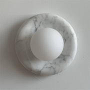 Zoraean Premium Elegance White Marble Sconce Wall Lamp - Lamp Copper