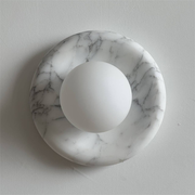 Zoraean Premium Elegance White Marble Sconce Wall Lamp - Lamp Copper