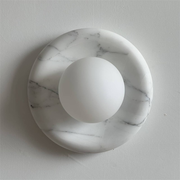 Zoraean Premium Elegance White Marble Sconce Wall Lamp - Lamp Copper