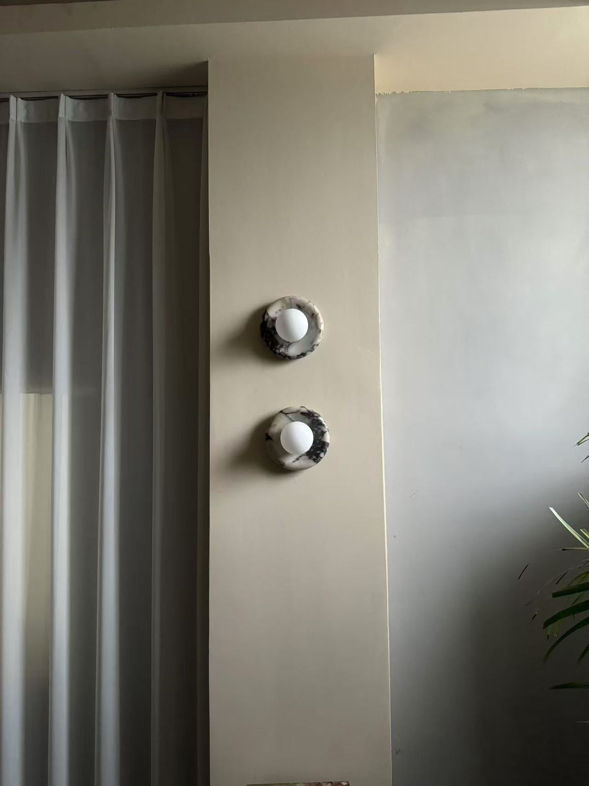 Zoraean Premium Elegance White Marble Sconce Wall Lamp - Lamp Copper