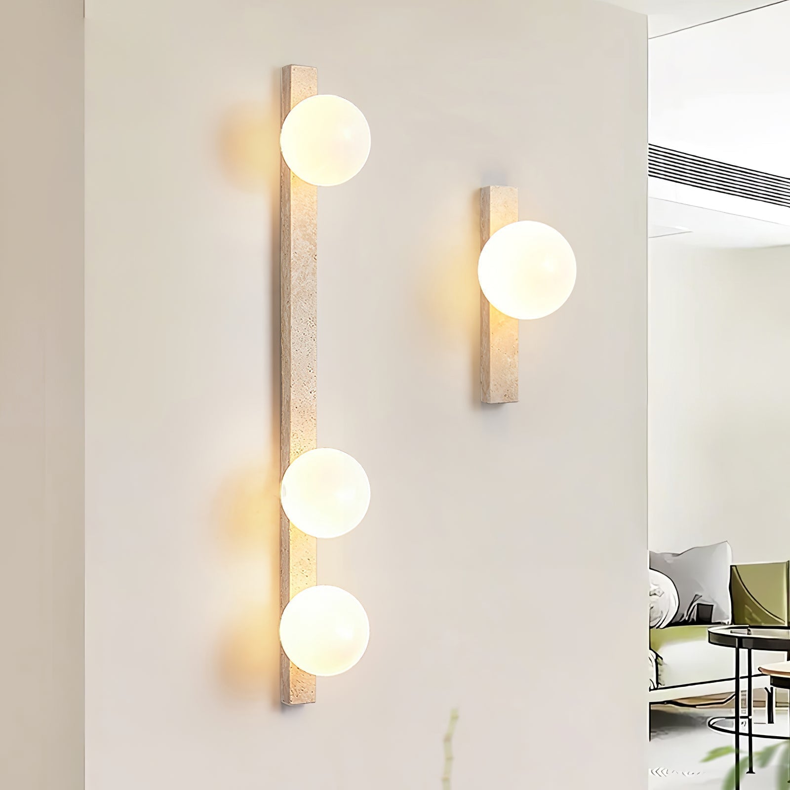 Zoshaira Travertine Wall Light - Aura Lighting