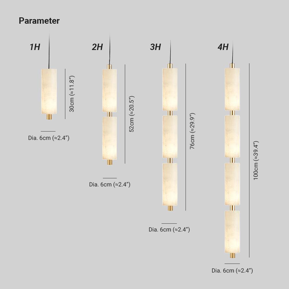 Zovarion Lámpara Colgante Alabastro Minimalista Racimo — imagen 4 | Aura Lighting