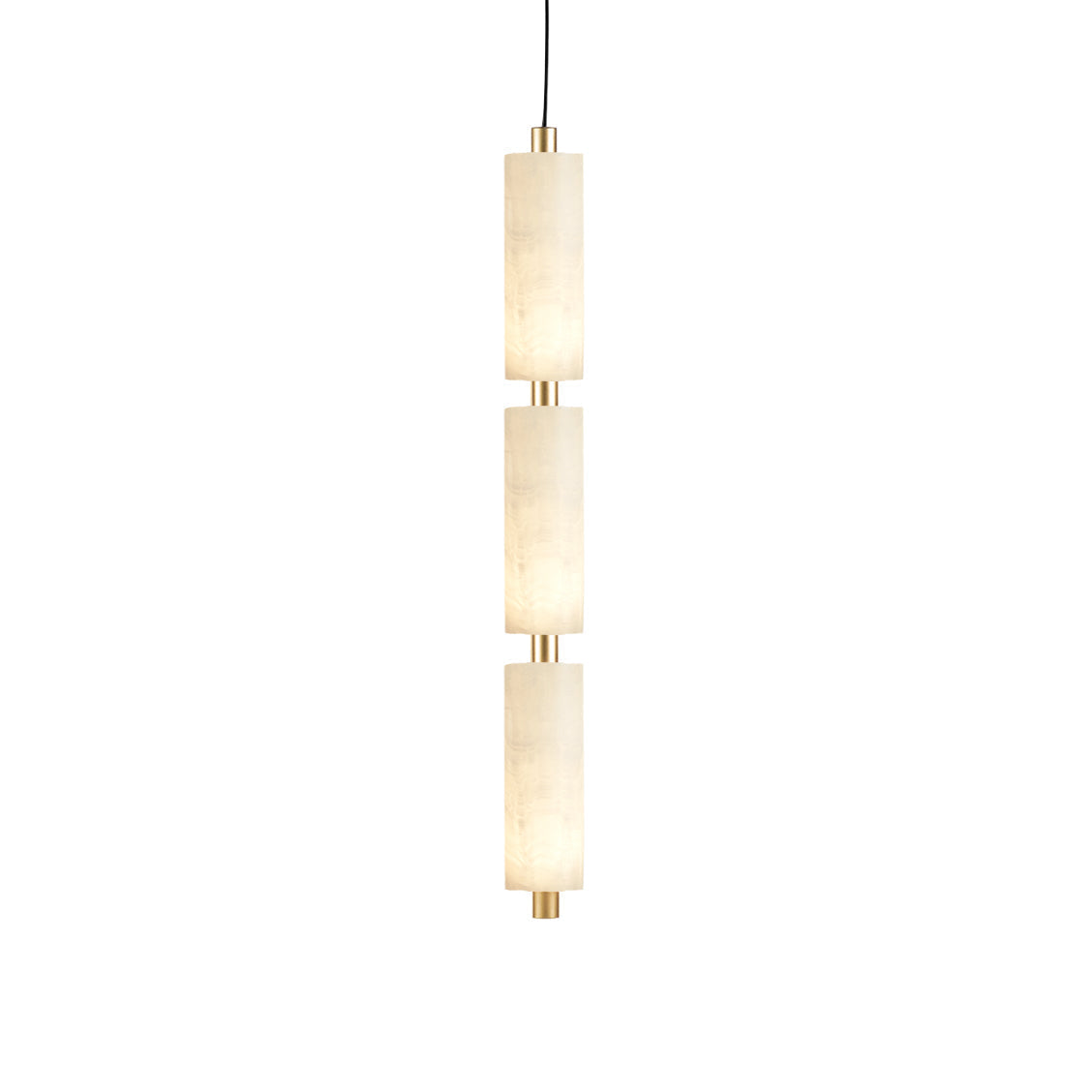 Zovarion Modern Minimalist Cluster Alabaster Pendant Light - Lamp Copper